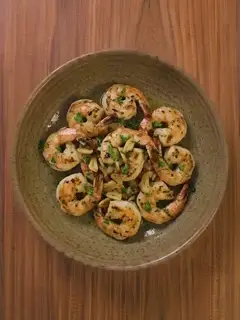 Gambas a la plancha con ajo y perejil