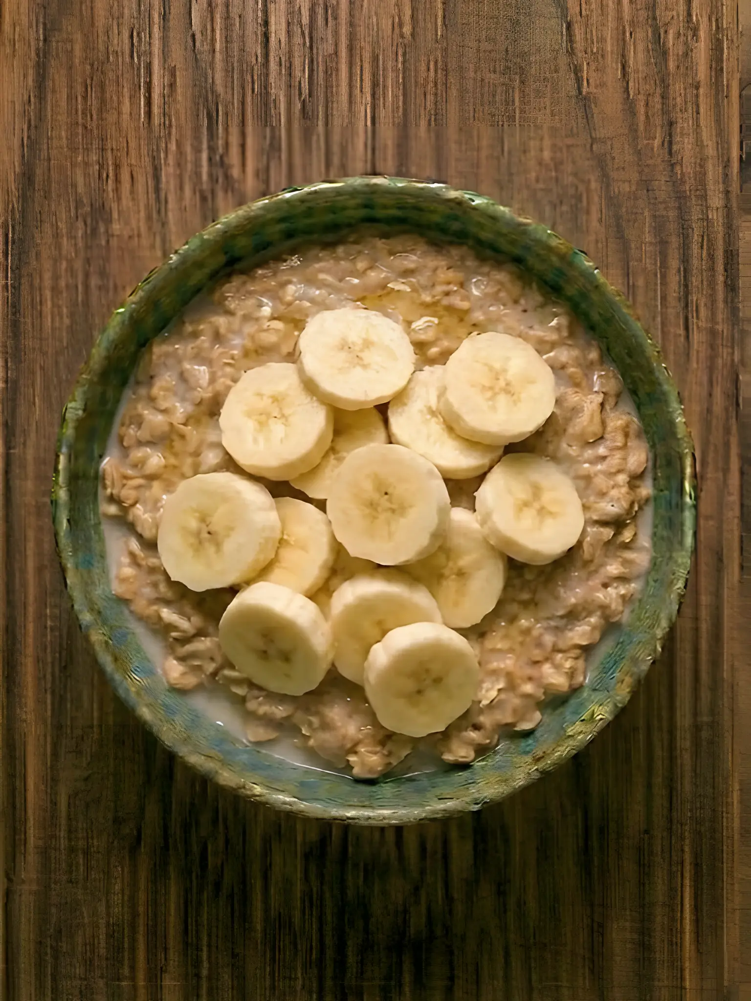 Porridge de avena con plátano
