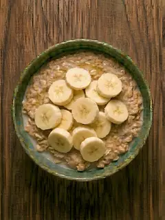 Porridge de avena con plátano