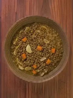 Lentejas con zanahoria y comino
