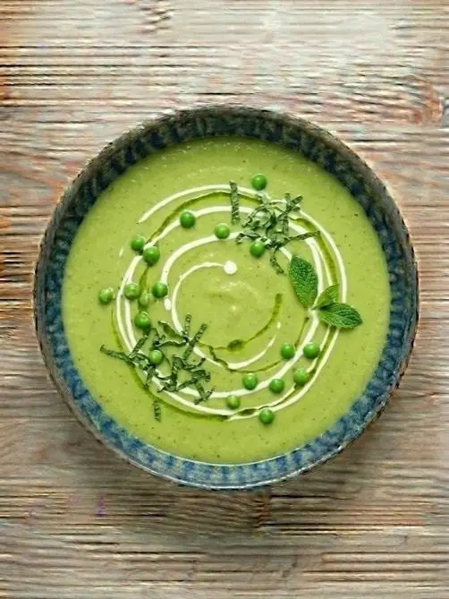 Crema de Guisantes con Menta