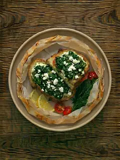 Sándwich de Espinacas y Feta