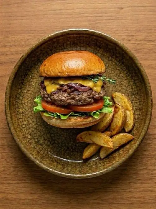 Hamburguesas caseras al air fryer
