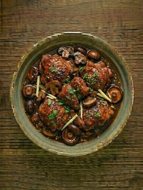Pollo con Soja y Jengibre