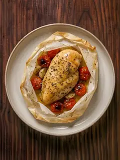 Pechuga de pollo en papillote