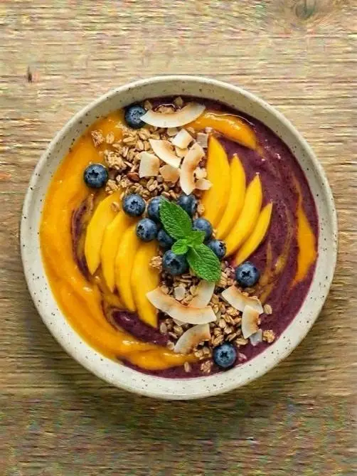 Smoothie Bowl de Mango y Açaí