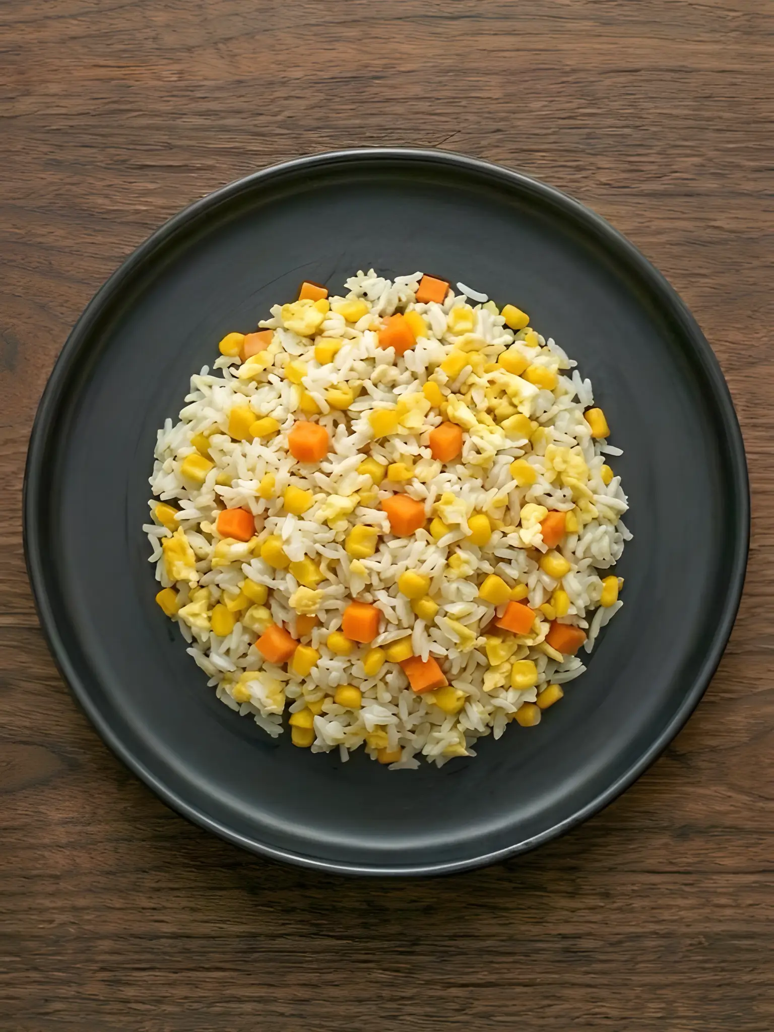 Arroz tres delicias con huevo