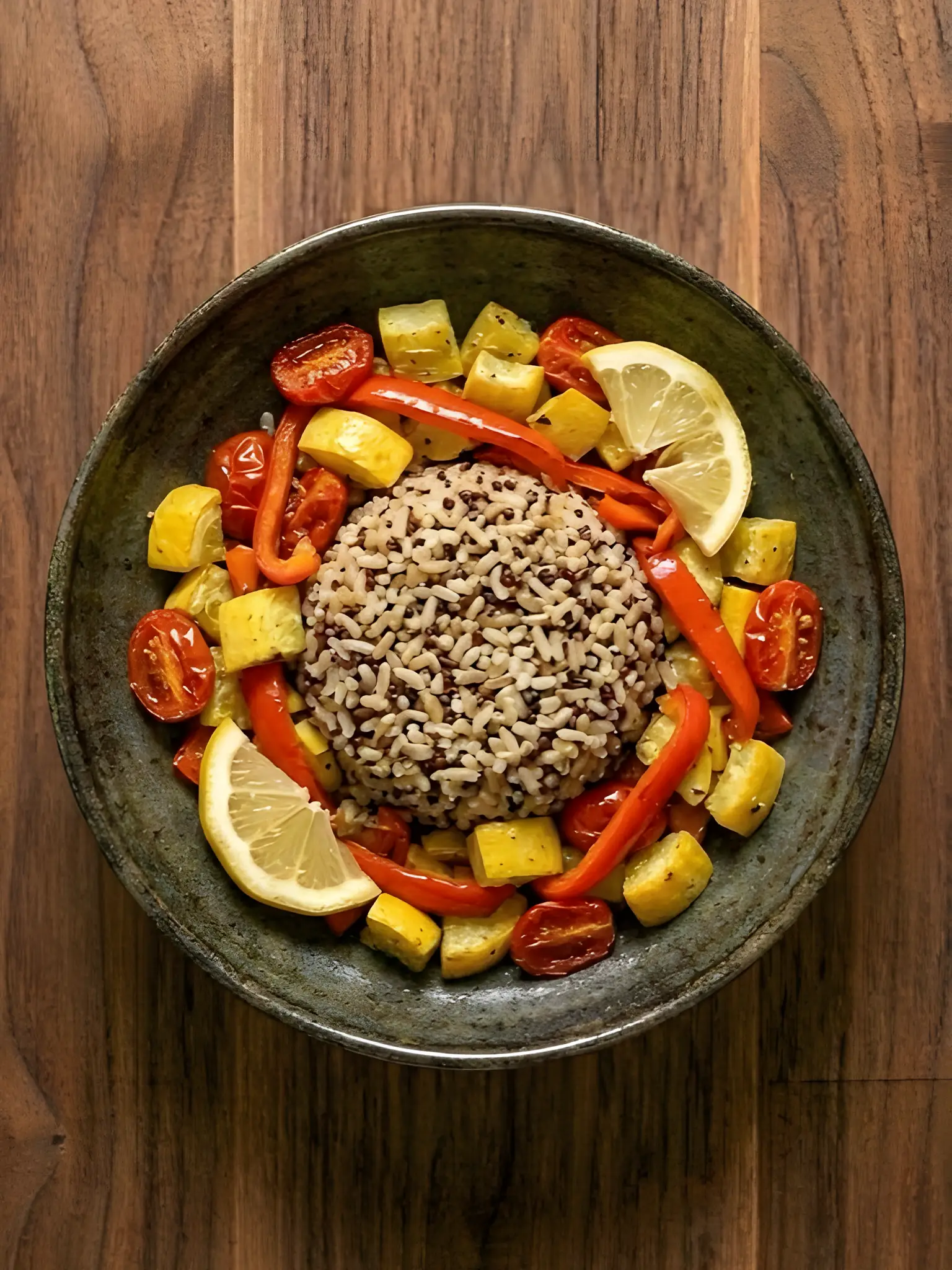 Arroz Integral con Quinoa y Verduras