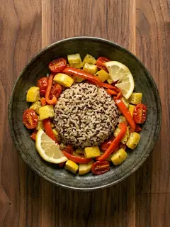 Arroz Integral con Quinoa y Verduras