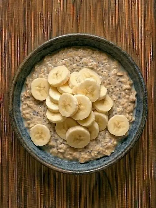 Avena remojada (overnight oats) con plátano