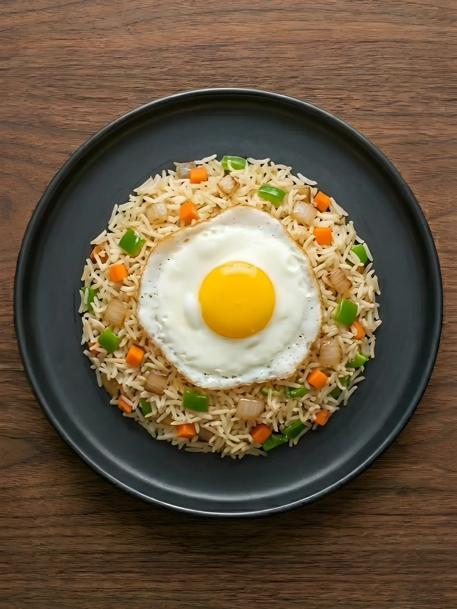 Arroz salvaje con verduras asadas