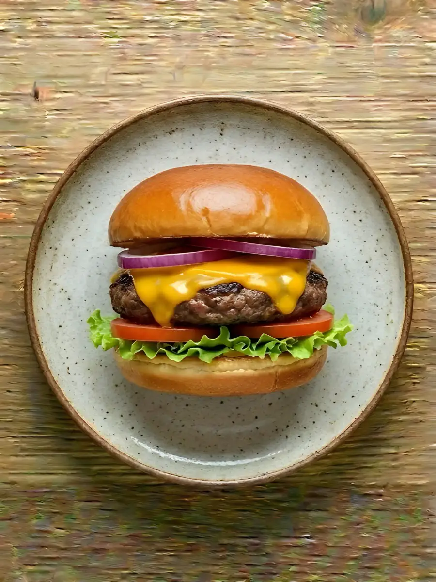 Foto de Burger Casera de Ternera con Cheddar