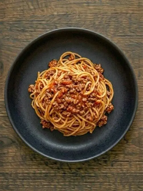 Boloñesa de ternera con espaguetis
