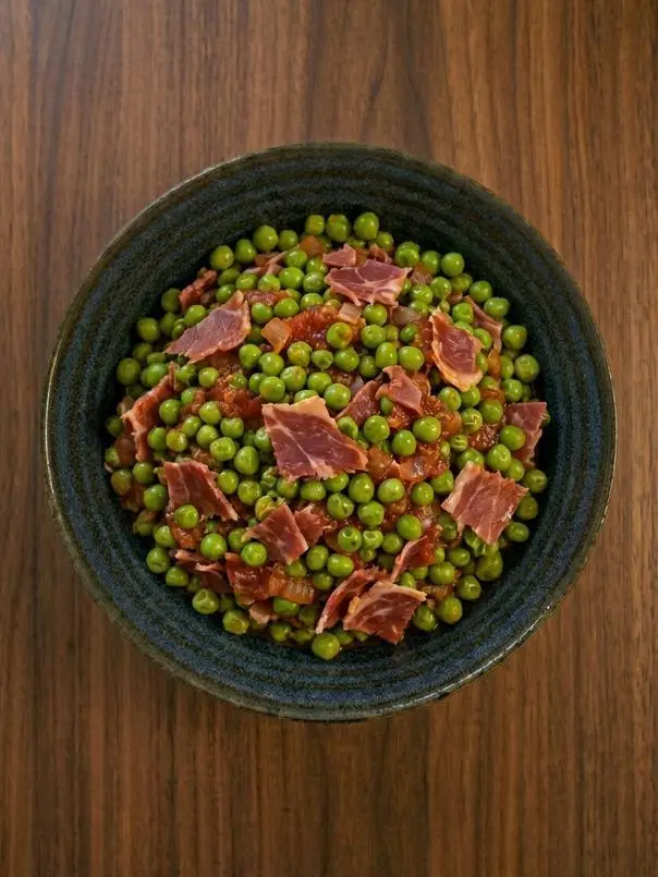 Guisantes con jamón