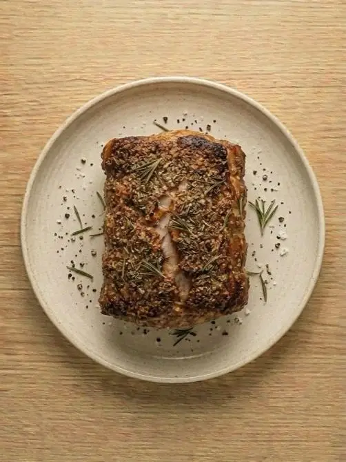 Lomo de cerdo al air fryer con hierbas