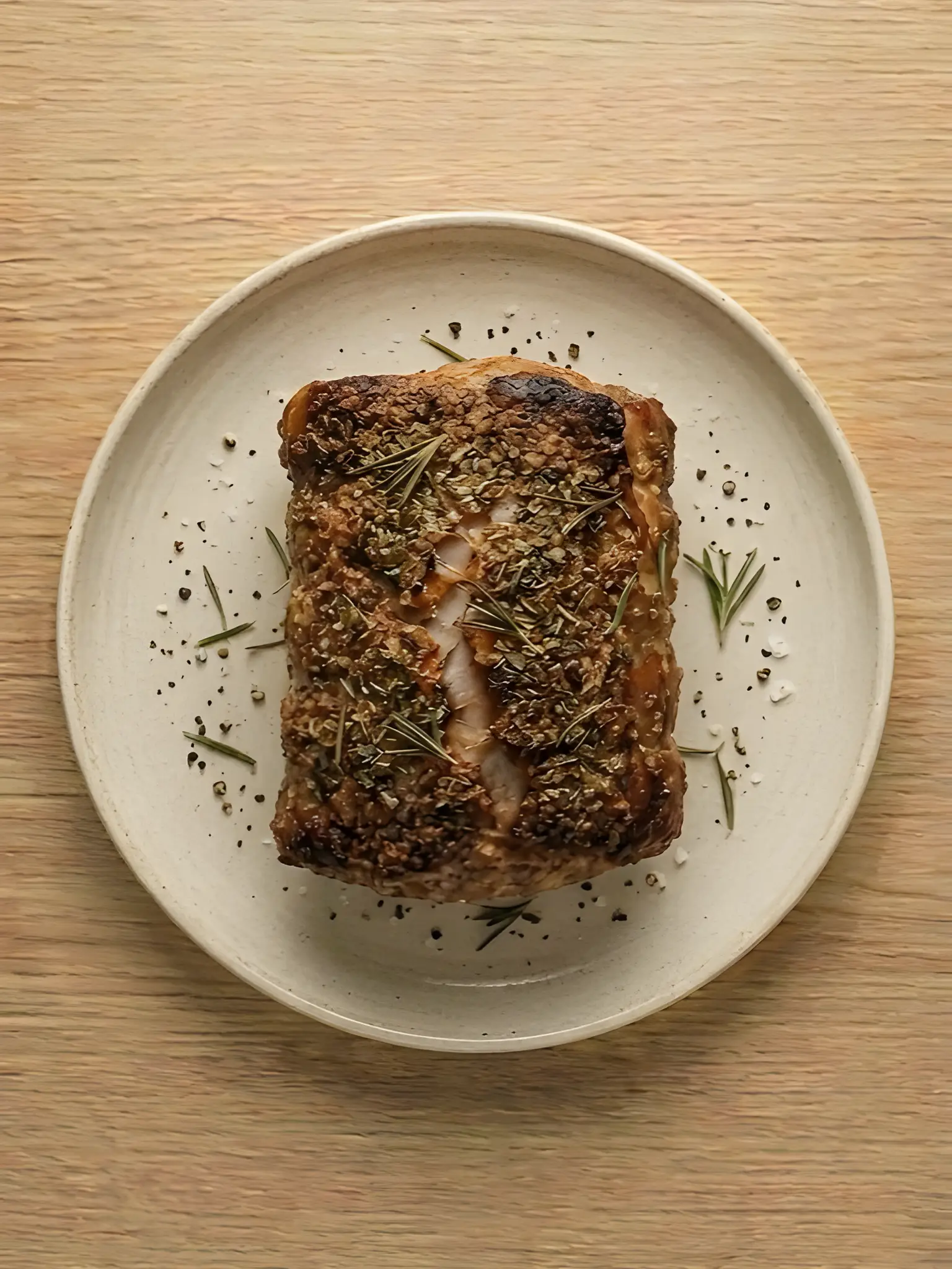Lomo de cerdo al air fryer con hierbas