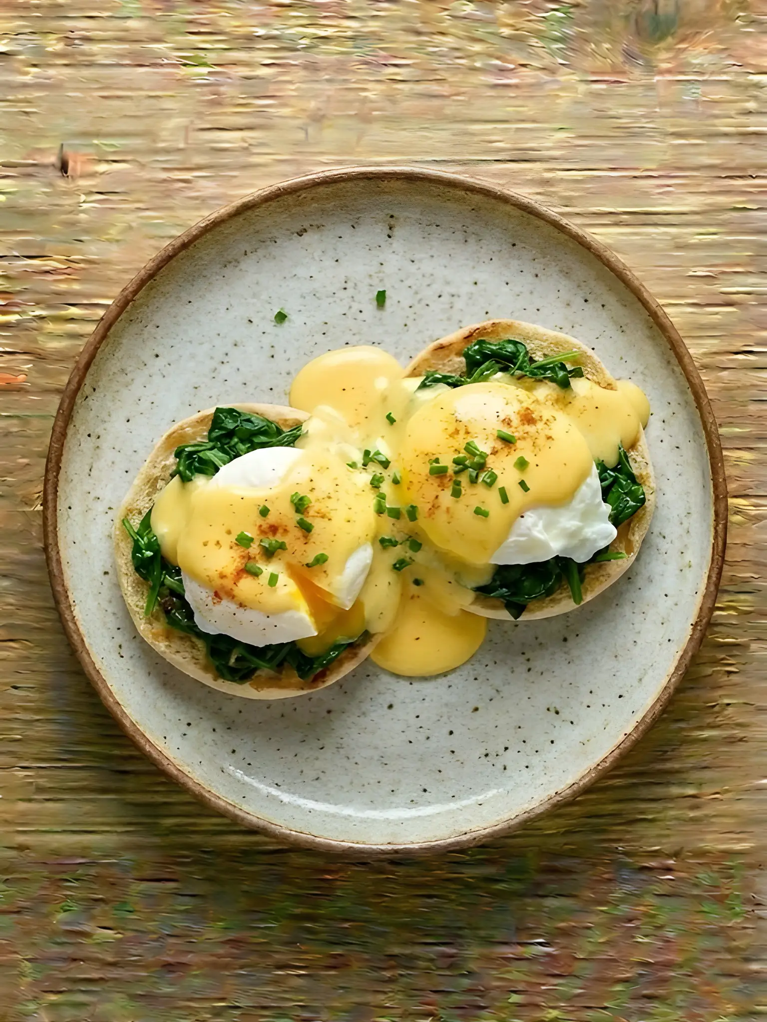 Huevos Benedict con Espinacas