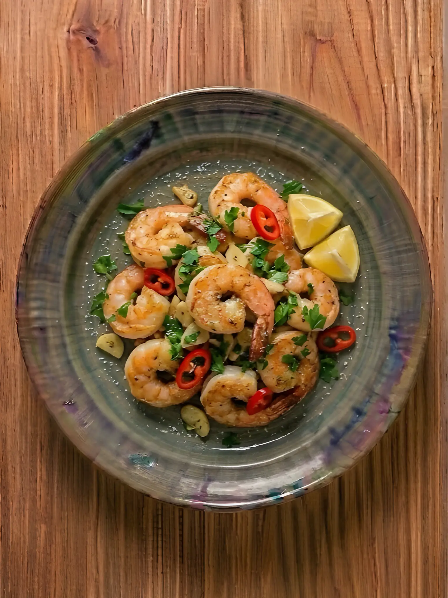 Gambón a la plancha con ajillo
