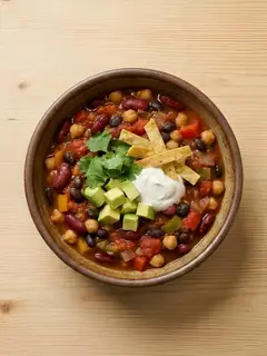 Chili Vegano Tres Legumbres