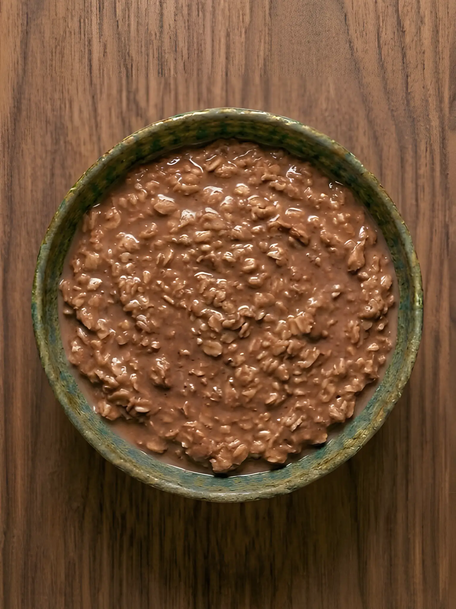 Porridge de avena con cacao con leche de avena