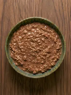 Porridge de avena con cacao con leche de avena