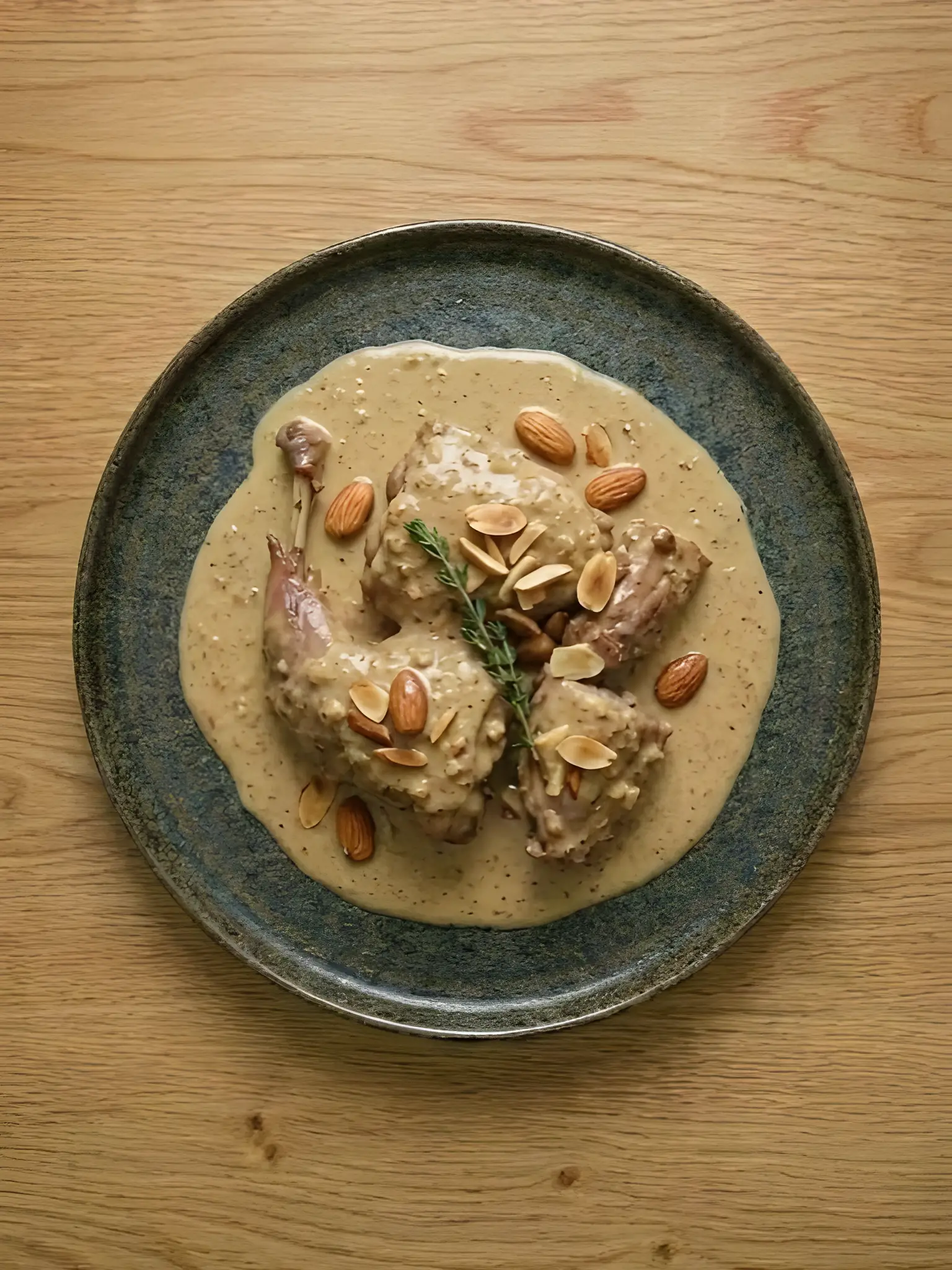 Conejo en Salsa de Almendras