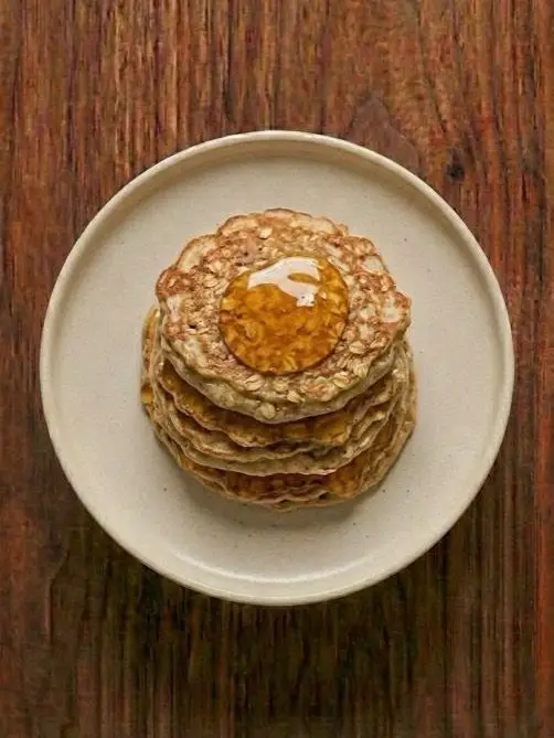 Tortitas de avena con miel