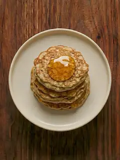Tortitas de avena con miel