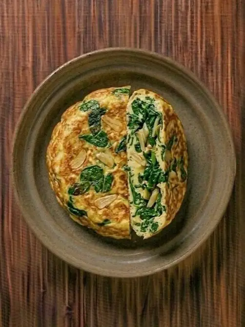 Tortilla de pavo y espinacas