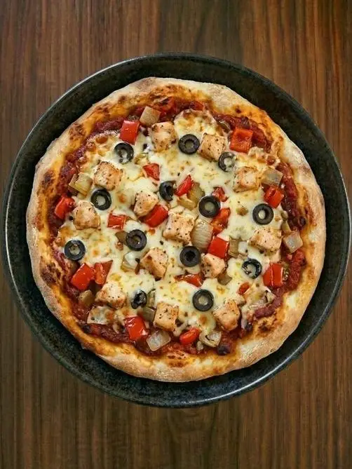 Pizza casera rápida de pavo