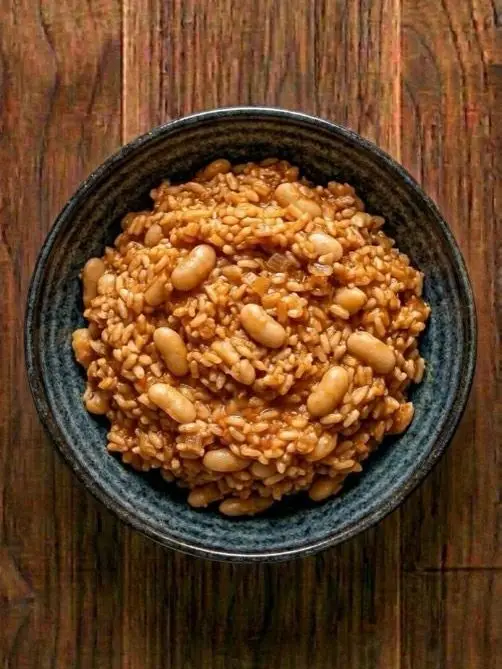 Arroz con alubias