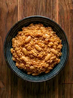 Arroz con alubias