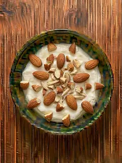 Yogur natural con almendras