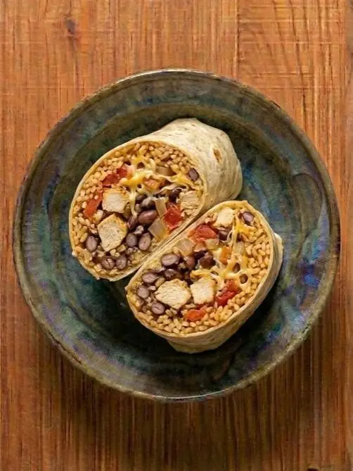 Burrito XXL de pollo, arroz y frijoles
