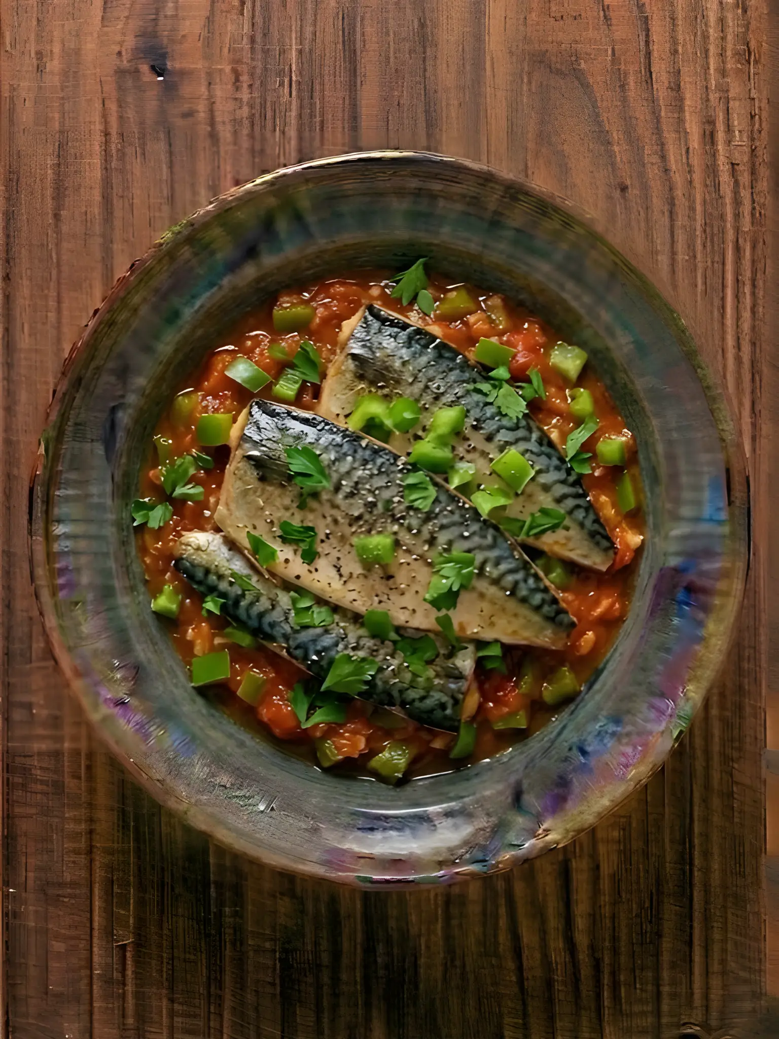Caballa con tomate