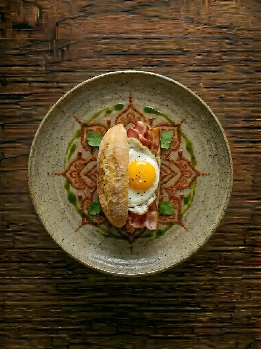 Foto de Bocadillo de Huevo Frito y Bacon
