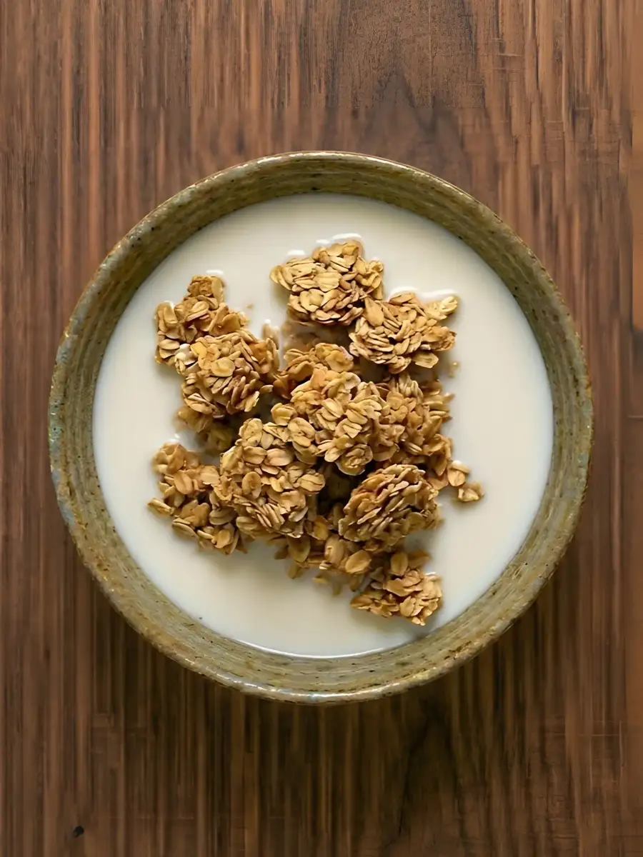 Foto de Granola con leche de soja