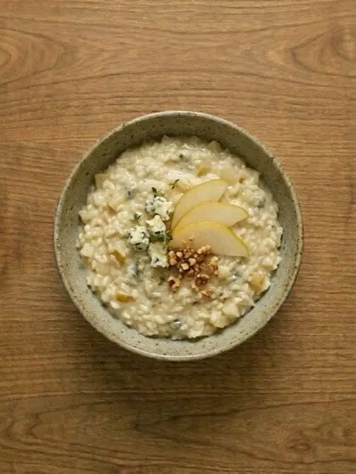 Risotto con Gorgonzola y Pera