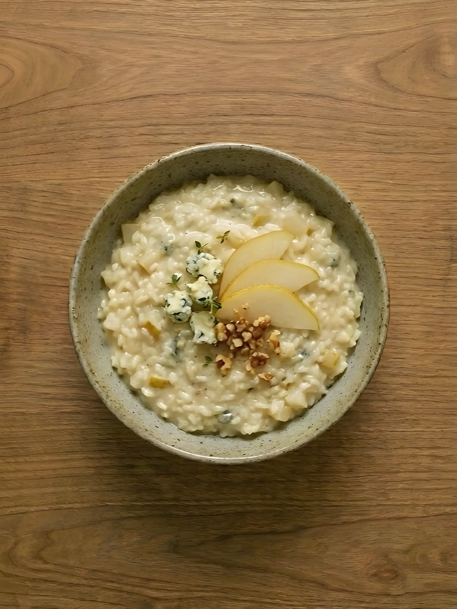 Risotto con Gorgonzola y Pera