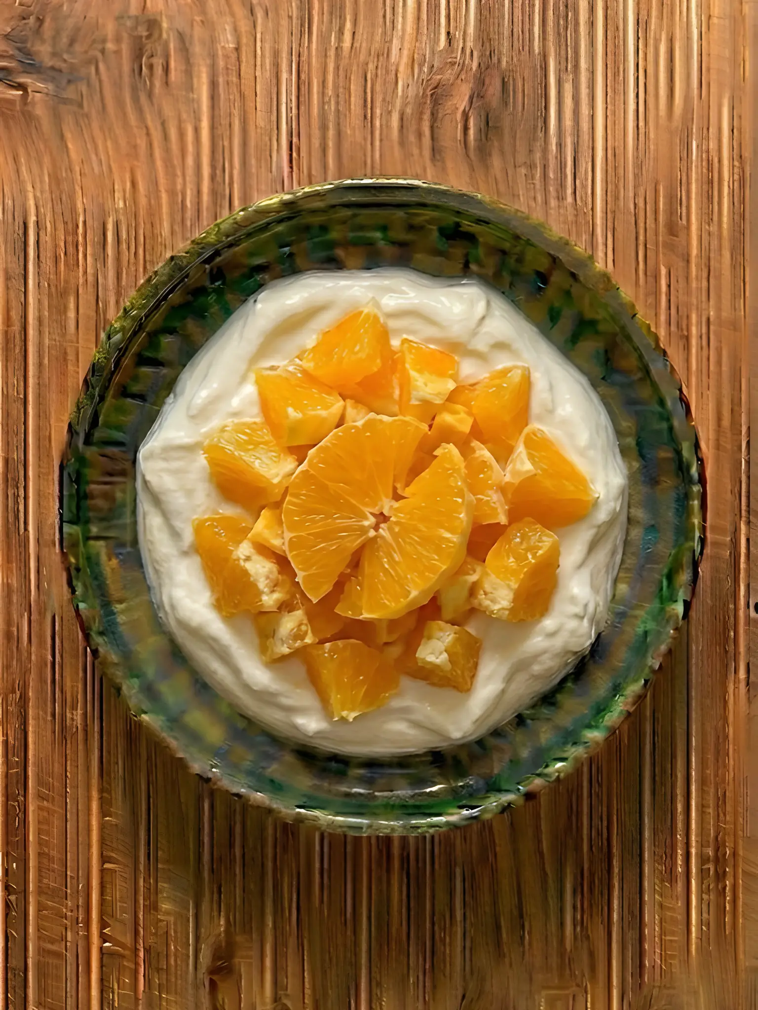 Yogur griego con naranja