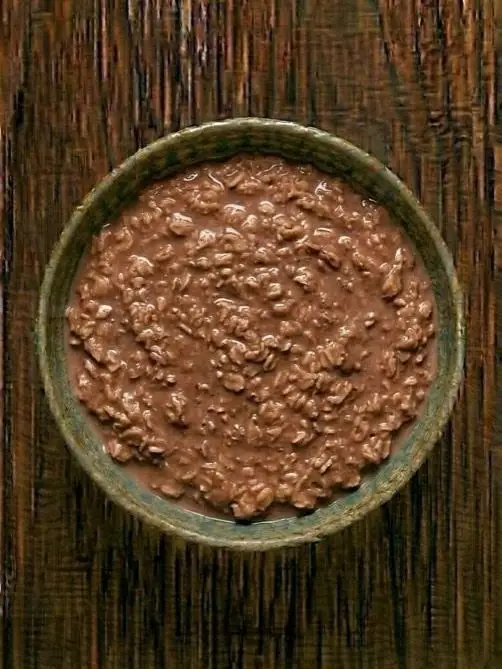 Porridge de avena con cacao