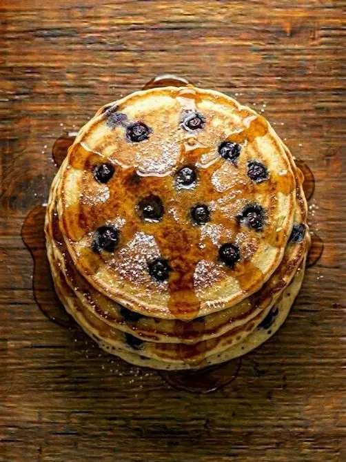 Tortitas Americanas de Arándanos