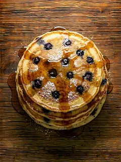 Tortitas Americanas de Arándanos
