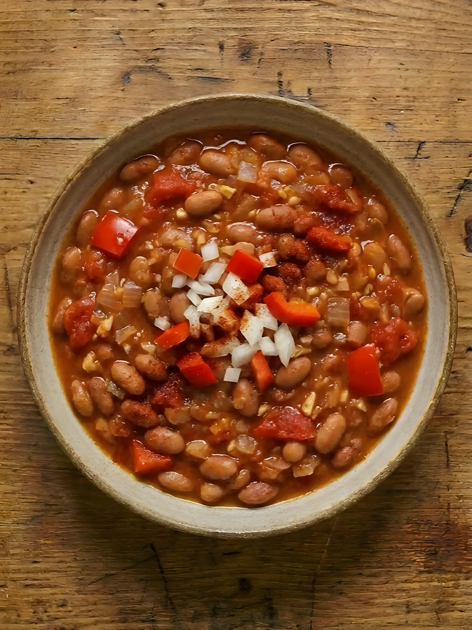Judías Pintas Guisadas con Pimiento