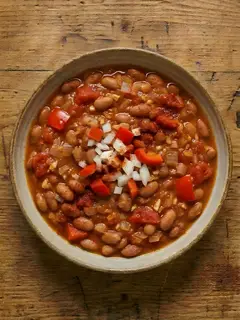 Judías Pintas Guisadas con Pimiento
