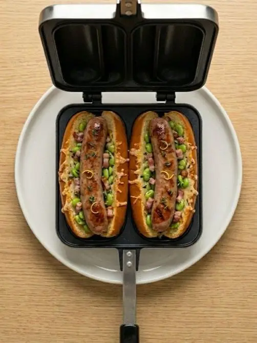 Hot Dog en Sandwichera