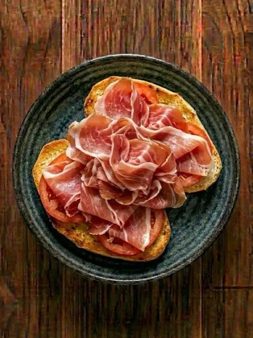 Mollette con Tomate y Jamón