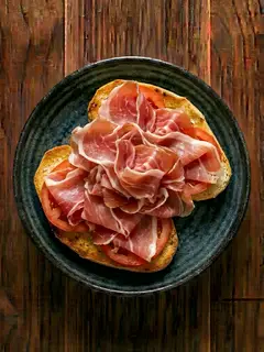 Mollette con Tomate y Jamón