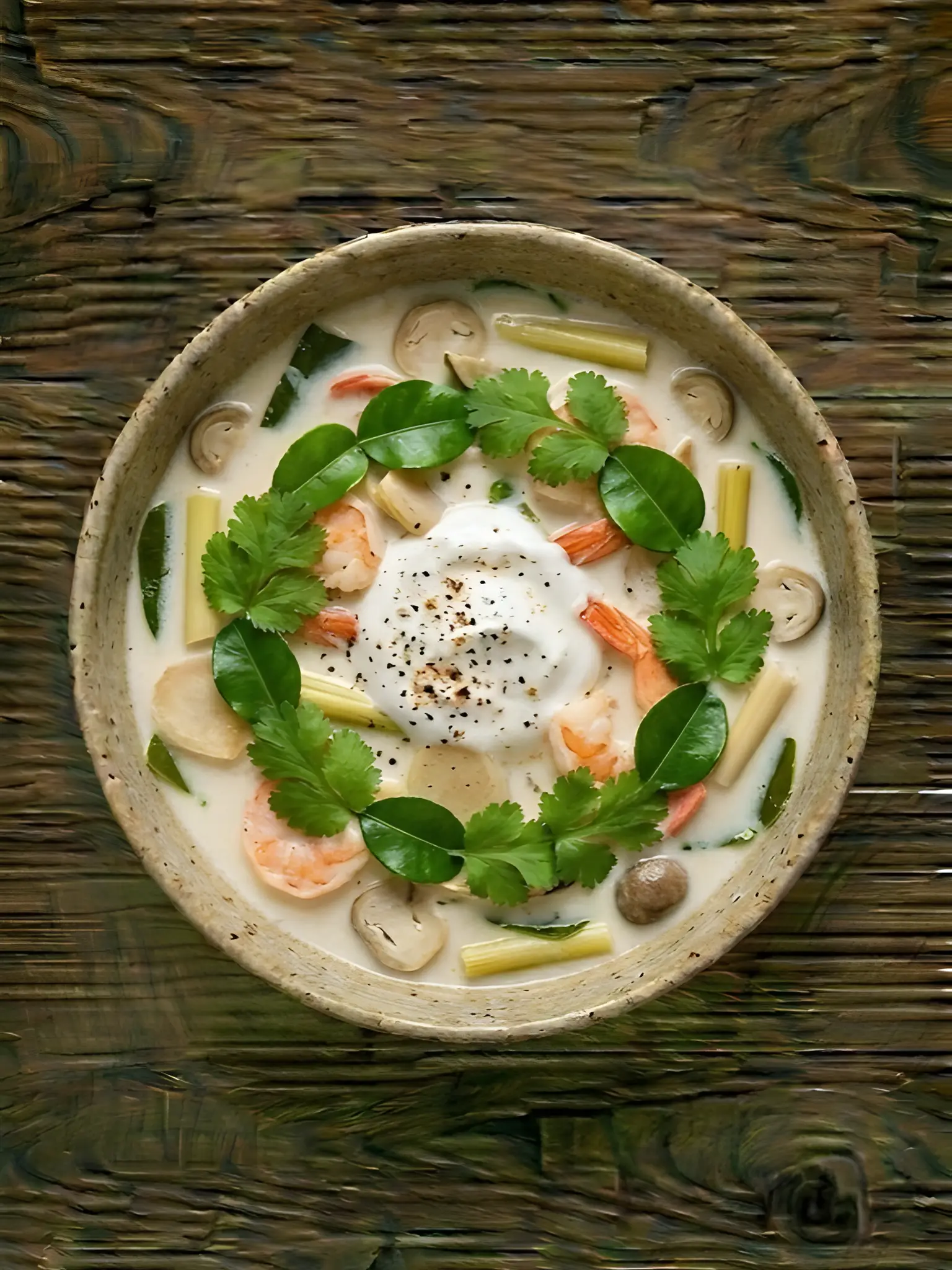 Sopa Thai de Coco y Gambas