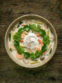 Sopa Thai de Coco y Gambas